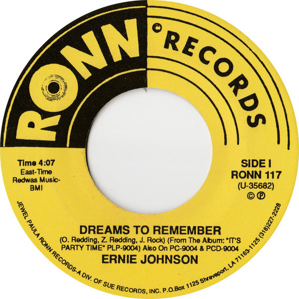 Ernie Johnson (2) : Dreams To Remember / Hard Times (7", Single)