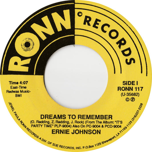 Ernie Johnson (2) : Dreams To Remember / Hard Times (7", Single)
