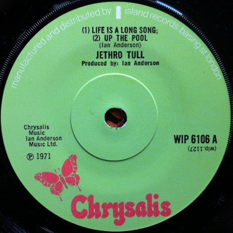 Jethro Tull : Life Is A Long Song (7", EP, Sol)