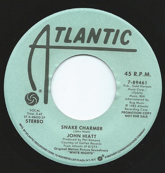 John Hiatt : Snake Charmer (7", Single, Promo)