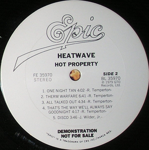 Heatwave : Hot Property (LP, Album, Promo, San)