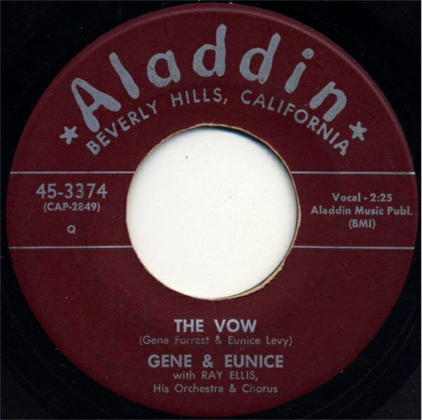 Gene & Eunice* With Ray Ellis, His Orchestra & Chorus* : Strange World / The Vow (7", Single)