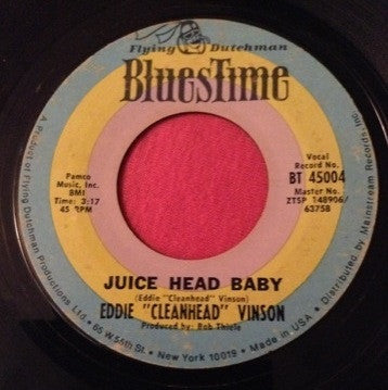 Eddie "Cleanhead" Vinson : Alimony Blues / Juice Head Baby (7", Styrene)