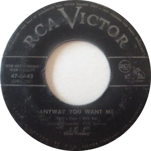 Elvis Presley : Love Me Tender (7")