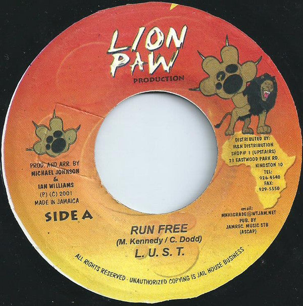 L.U.S.T. (2) : Run Free (7")