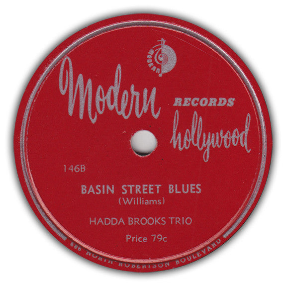 Hadda Brooks Trio : You Won't Let Me Go / Basin Street Blues (Shellac, 10", RE)