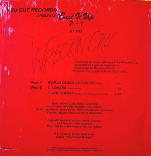 World Class Wreckin' Cru : Bust It Up 2 + 1 (12")