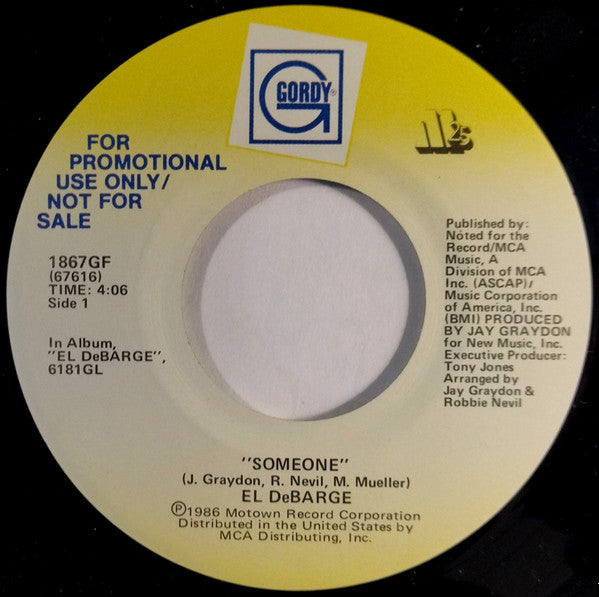 El DeBarge : Someone (7", Single, Promo)