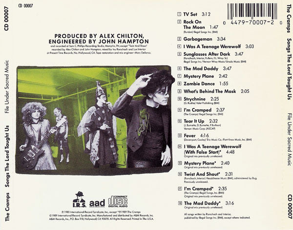 The Cramps : Songs The Lord Taught Us (CD, Album, RE)