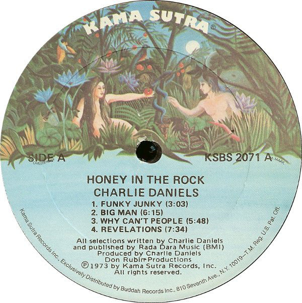 Charlie Daniels : Honey In The Rock (LP, Album)