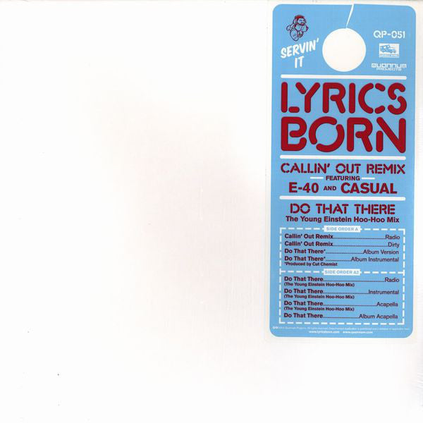 Lyrics Born : Callin' Out Remix / Do That There (12")