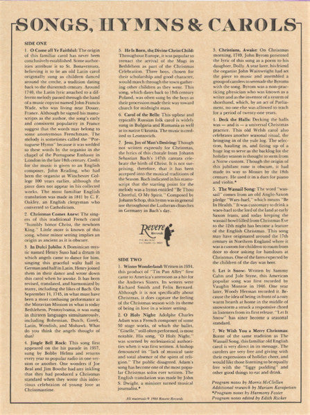 The New American Guitar Ensemble : Songs, Hymns & Carols (LP, Album)