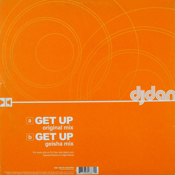 DJ Dan : Get Up (12")