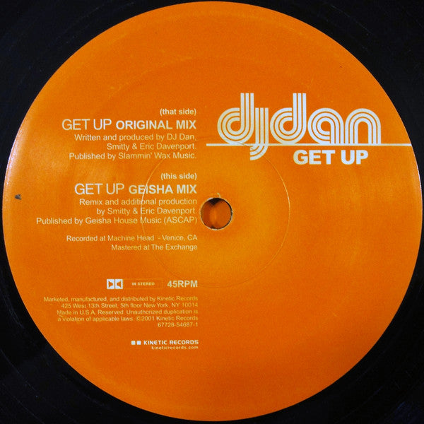 DJ Dan : Get Up (12")
