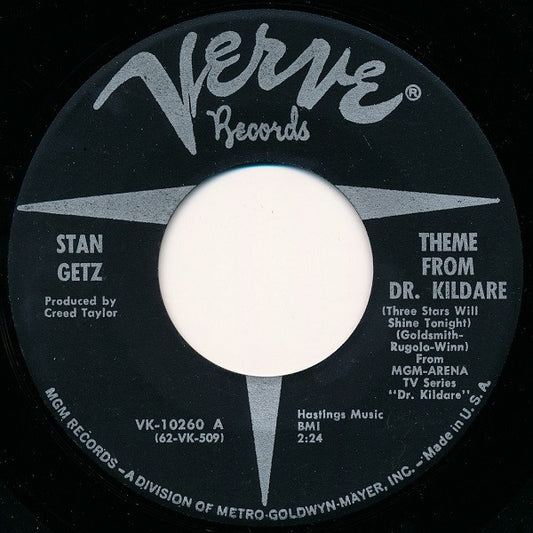 Stan Getz : Theme From Dr. Kildare  (Three Stars Will Shine Tonight) / Desafinado (7", Single)