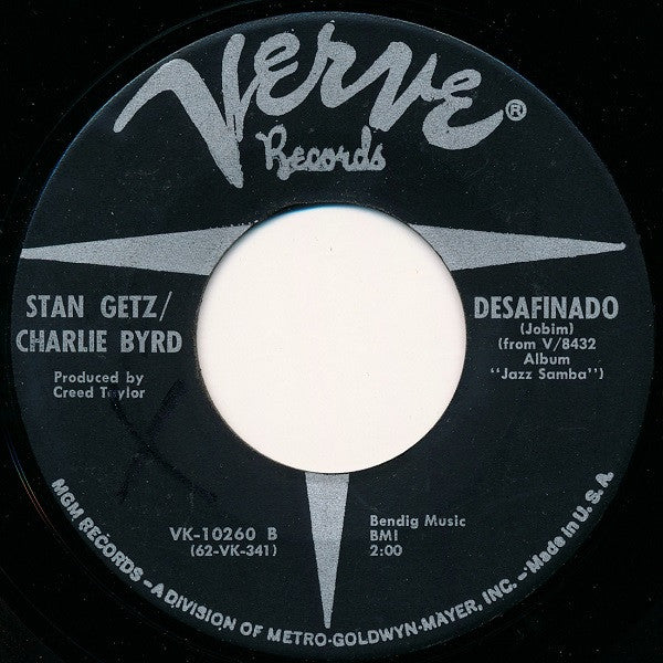 Stan Getz : Theme From Dr. Kildare  (Three Stars Will Shine Tonight) / Desafinado (7", Single)