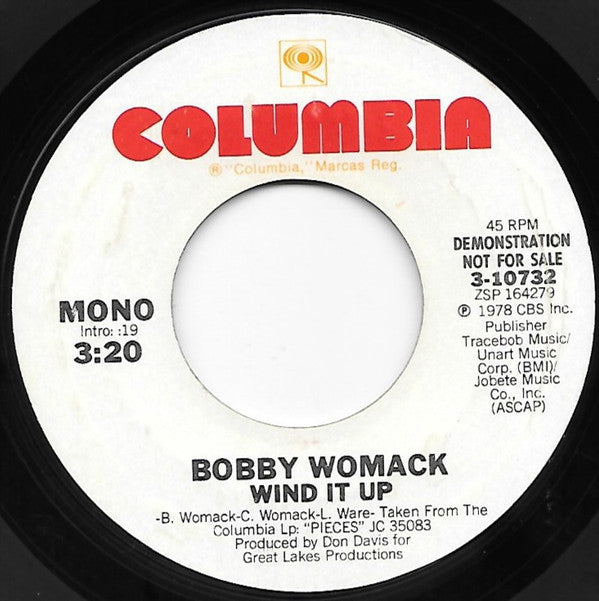 Bobby Womack : Wind It Up (7", Mono, Promo)
