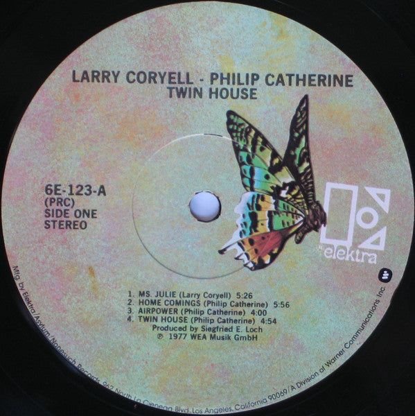 Larry Coryell & Philip Catherine : Twin-House (LP, Album, PRC)