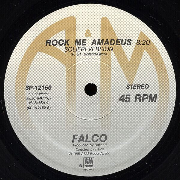Falco : Rock Me Amadeus (Extended Version) (12")