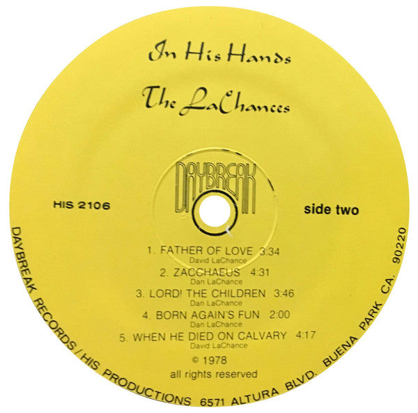 The LaChances : In His Hands (LP, Album)