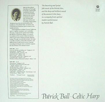 Patrick Ball : Celtic Harp Volume Two: From A Distant Time (LP, Album)