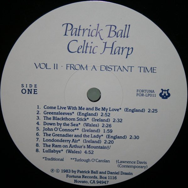 Patrick Ball : Celtic Harp Volume Two: From A Distant Time (LP, Album)