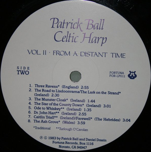 Patrick Ball : Celtic Harp Volume Two: From A Distant Time (LP, Album)