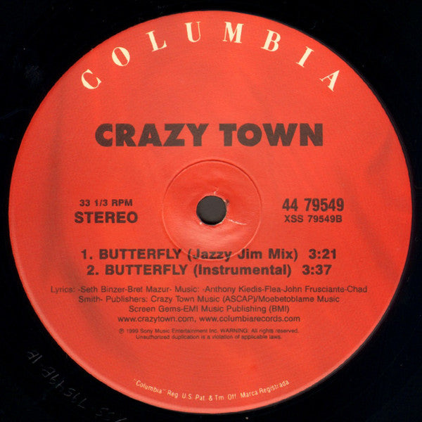 Crazy Town : Butterfly (12")