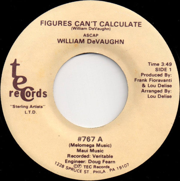 William DeVaughn : Figures Can't Calculate (7")