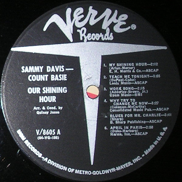 Sammy Davis* / Count Basie : Our Shining Hour (LP, Album, Mono)