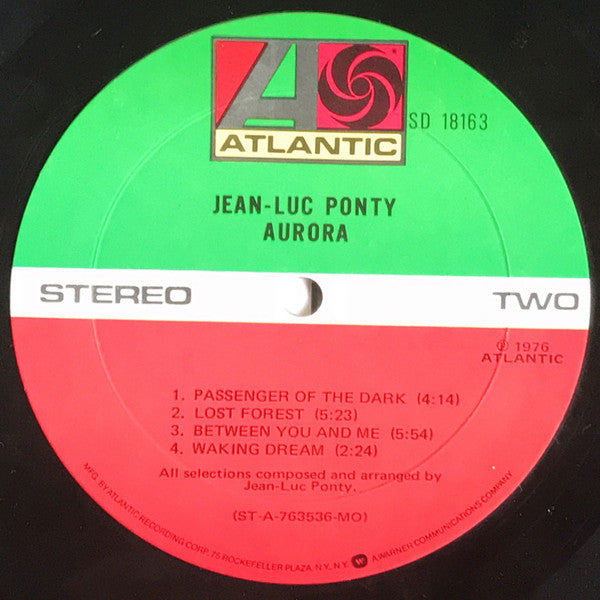 Jean-Luc Ponty : Aurora (LP, Album, Mon)