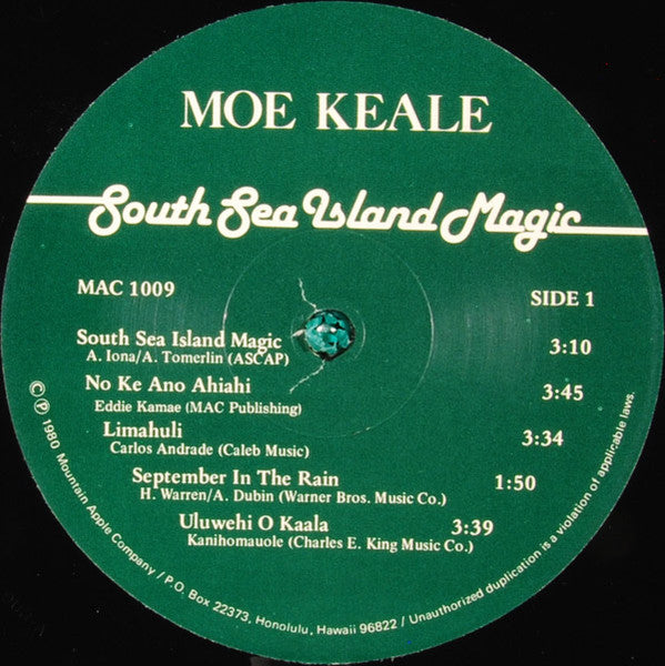 Moe Keale Featuring The Emersons (2) : South Sea Island Magic (LP, Album)