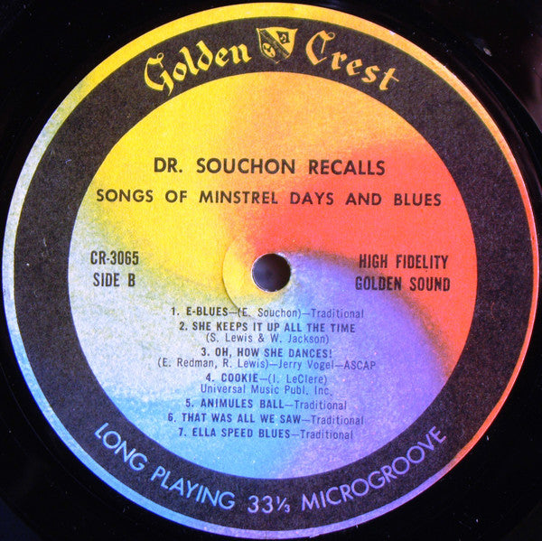 Dr. Edmond Souchon : Minstrel Days (LP, Album)