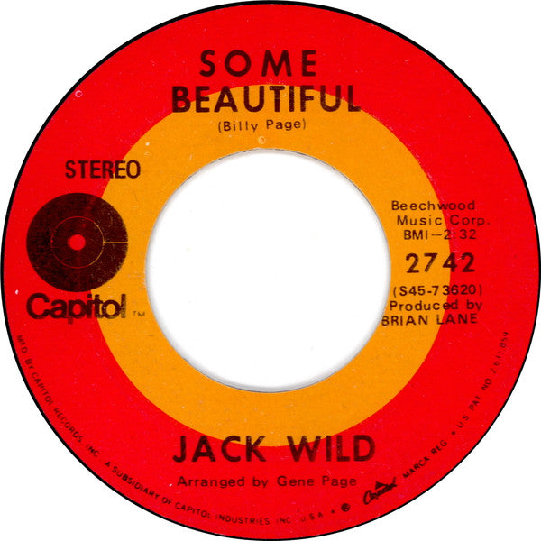 Jack Wild : Some Beautiful / Picture Of You (7")