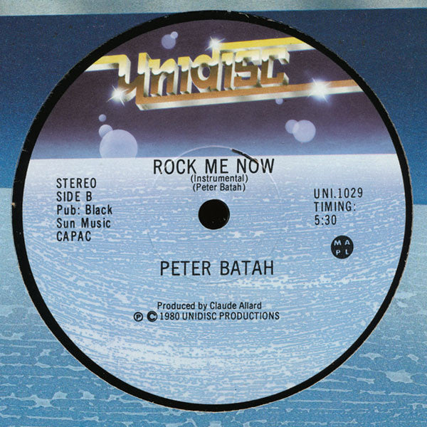 Peter Batah : Rock Me Now (12")