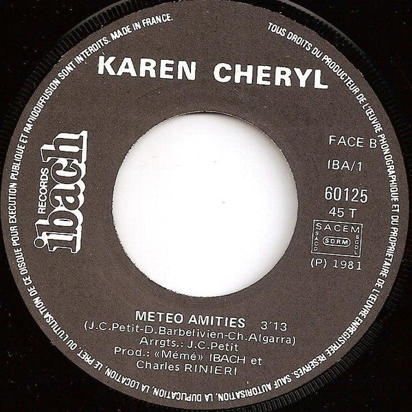 Karen Cheryl : Les Nouveaux Romantiques (7", Single)