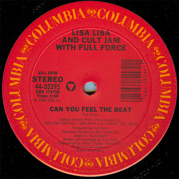 Lisa Lisa & Cult Jam With Full Force : Can You Feel The Beat (12")