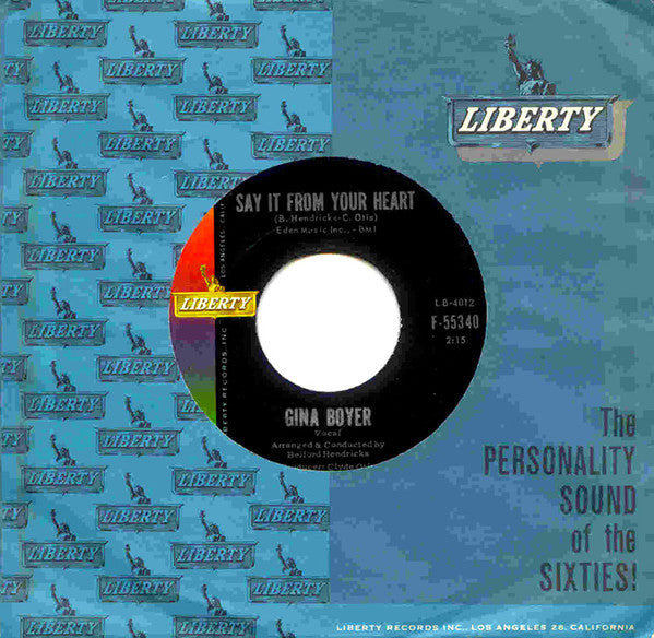 Gina Boyer :  Promise Me Anything / Say It From Your Heart (7", Single)