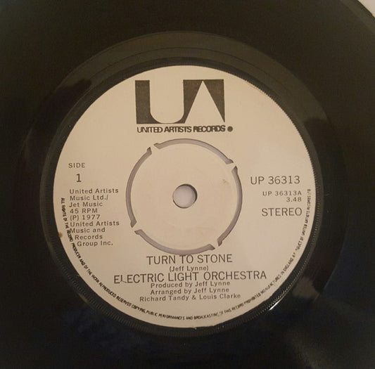 Electric Light Orchestra : Turn To Stone (7", Single)