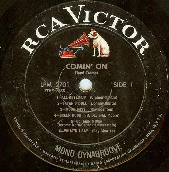 Floyd Cramer : Comin' On (LP, Mono)