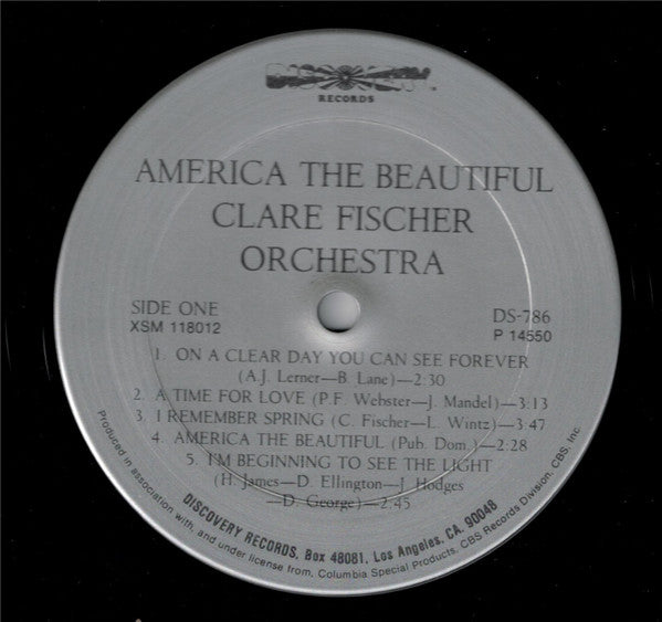 The Clare Fischer Orchestra : America The Beautiful (LP, Album, RE)