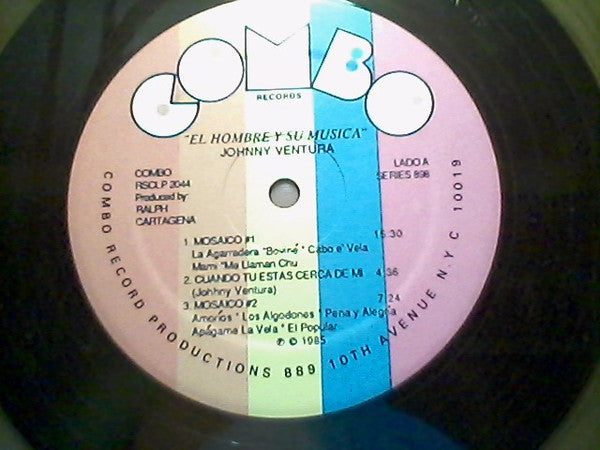 Johnny Ventura : El Hombre & Su Musica (The Man And His Music) (LP, Comp, Gol)