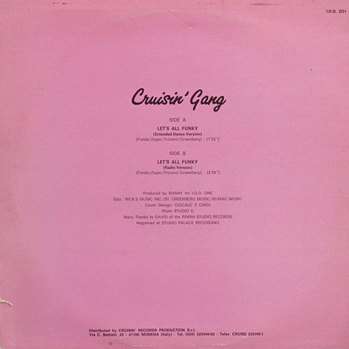 Cruisin' Gang : Let's All Funky (12")