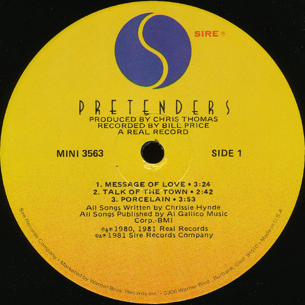 The Pretenders : Extended Play (12", EP, All)