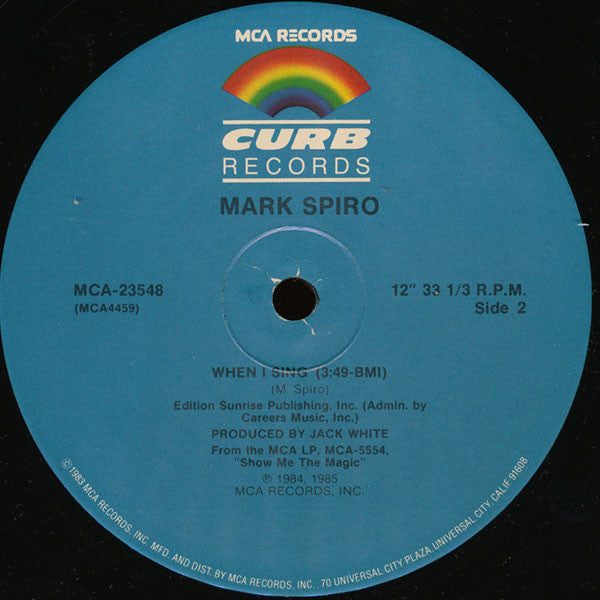Mark Spiro : One For You, One For Me (12")