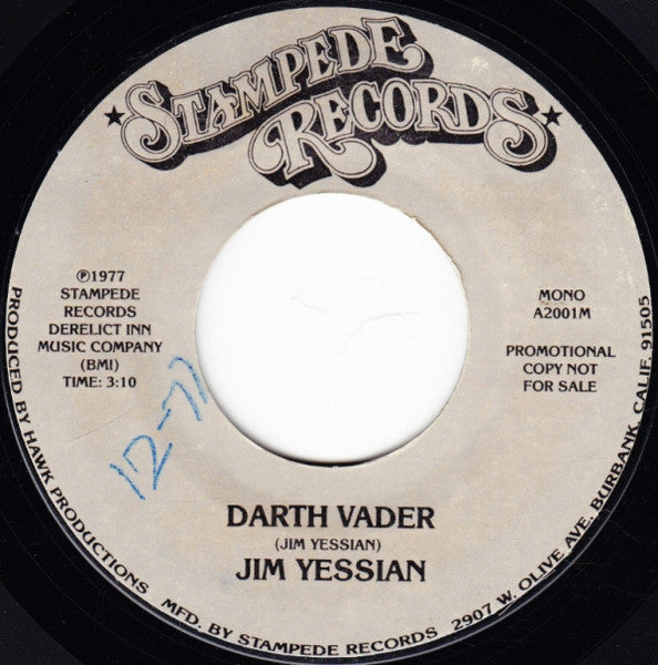 Jim Yessian : Darth Vader (7", Mono, Promo)