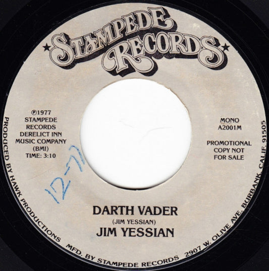 Jim Yessian : Darth Vader (7", Mono, Promo)