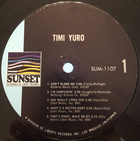 Timi Yuro : Timi Yuro (LP, Comp, Mono)