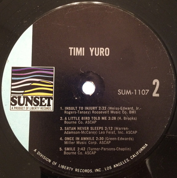 Timi Yuro : Timi Yuro (LP, Comp, Mono)
