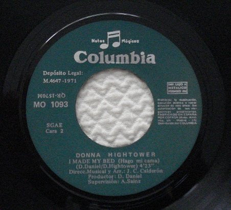 Donna Hightower : If You Hold My Hand (7", Single)